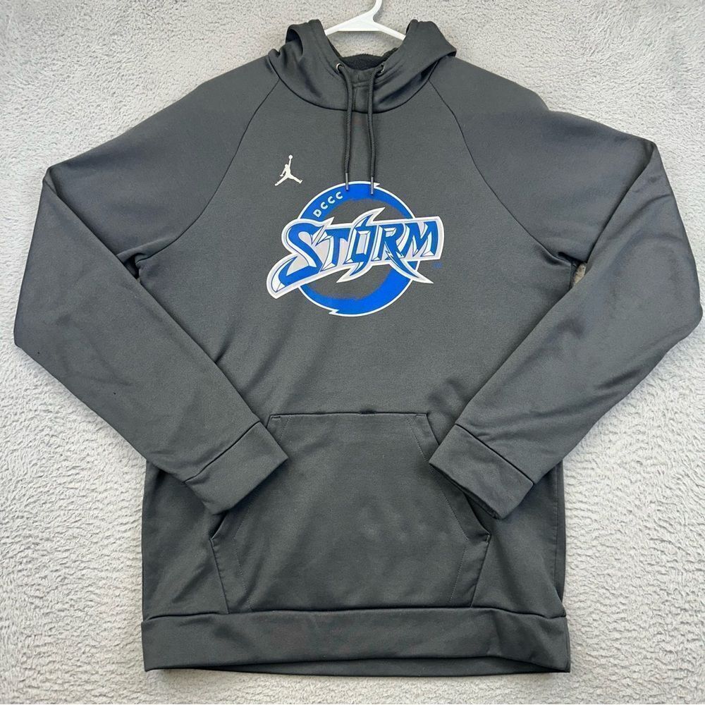 Air Jordan Mens DCCC Storm Hoodie Gray Pullover Jumpman Basketball Medium